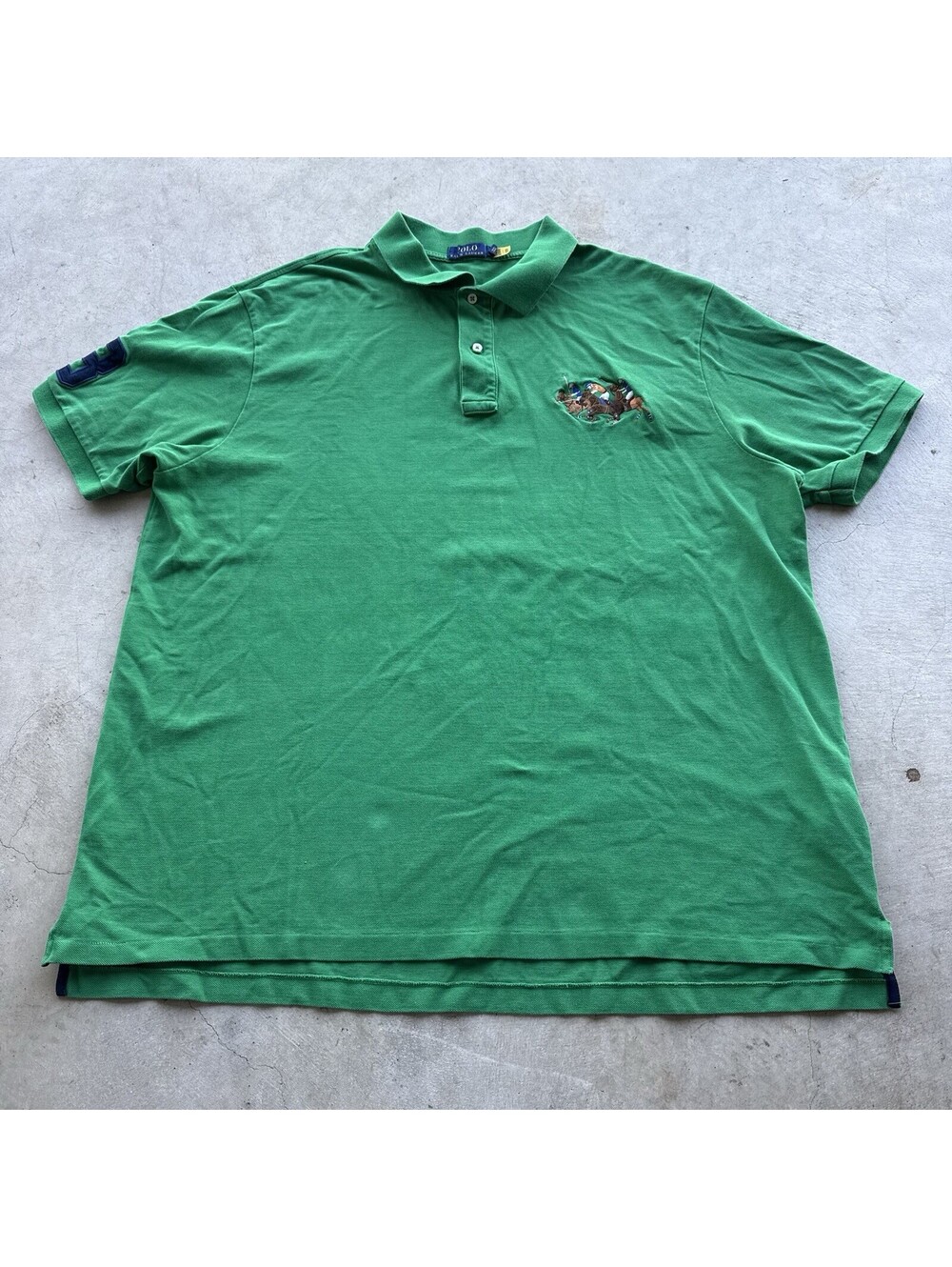 Polo Ralph Lauren Polo Shirt Men 3XB Green 3 Big Flesh Pony l